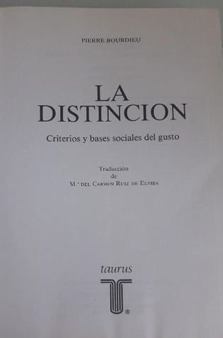 La distinciòn