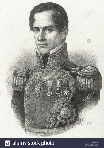 Santa Anna renuncia a la presidencia