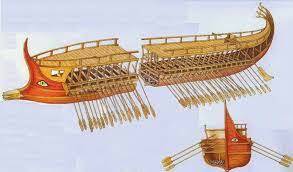 intento de impulsar un barco