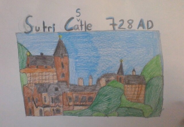 Sutri Castle is given to the Pope by the Lombards