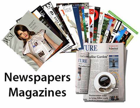 Newspaper and magazine