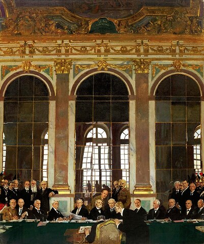 The Treaty of Versailles with Germany