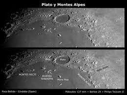OBSERVACIÓN DE LOS CRÁTERES DE LA LUNA.