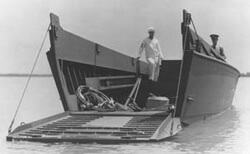 Higgins boat made by Higgins company