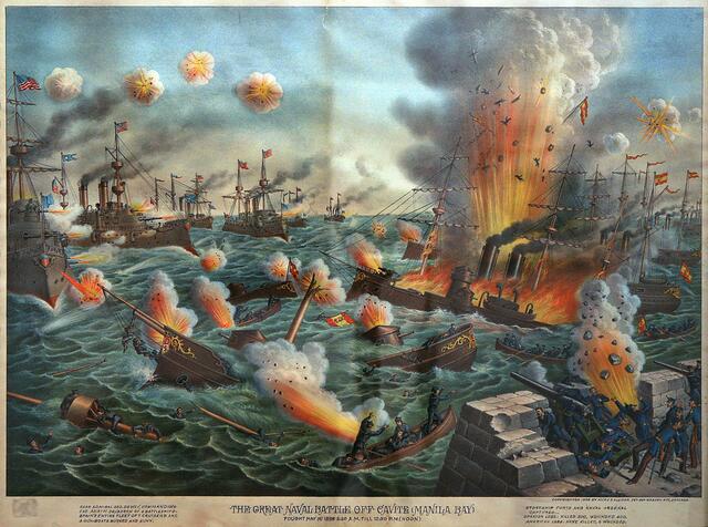 U.S attack on Spanish Fleet in Manila Bay