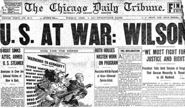 US declares war on Germany