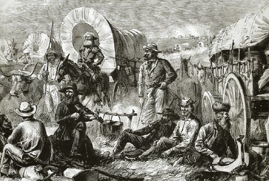 People dying in the gold rush