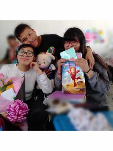 14 de febrero con mis amigos.