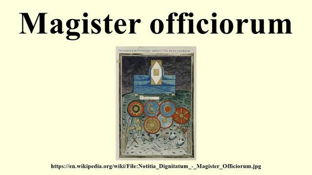 Magister officiorum