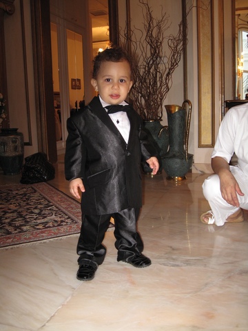 First time wearing a tuxedo