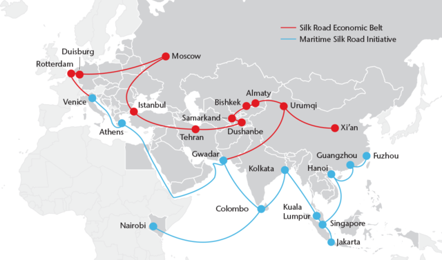 Enthüllung der "One Belt – One Road" oder "Neue Seidenstrassen"-Initiative