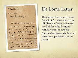 The De Lome Letter