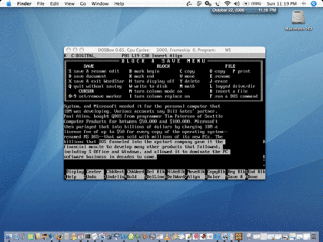 PRIMER SISTEMA OPERATIU