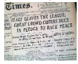 Italy withdrew from the League of Nations