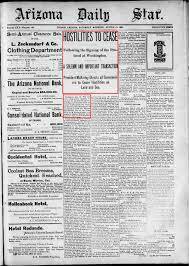 Armistice between U.S & Spain