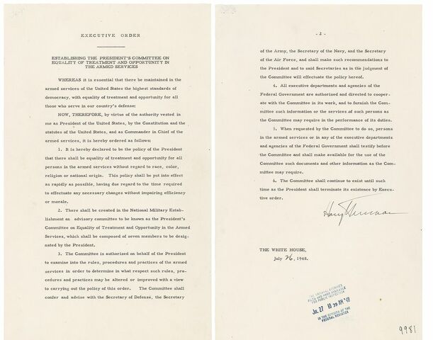 Executive order 9981