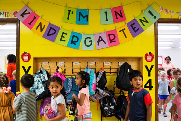 Zach Jr.‘s First Day at Kindergarten