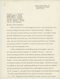 Dr. King's "Letter from a Birmingham Jail"