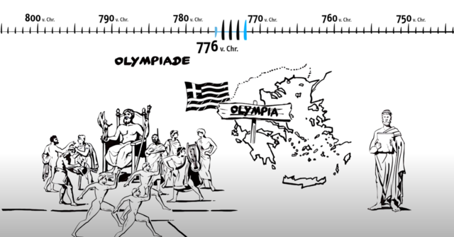 in der Stadt Olimpia war ein Fest