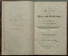 Publicación de El mundo como voluntad y representación.