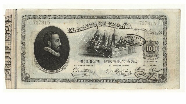 Monopolio del Banco de España en la emisión de papel moneda