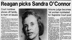 Sandra Day O’Connor appointed to the Supreme Court (W)