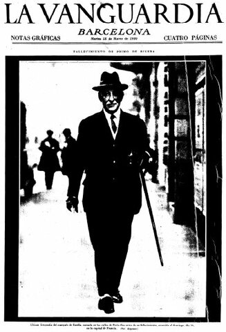 Dimisión de Primo de Rivera.