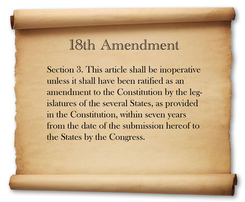 Eighteenth Amendment Ratified