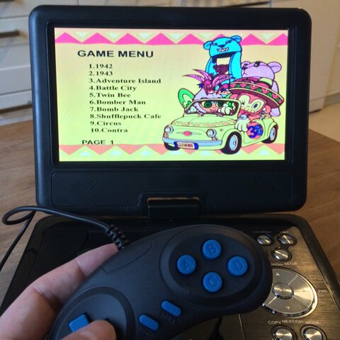 Portable DVD Player with Game Controller