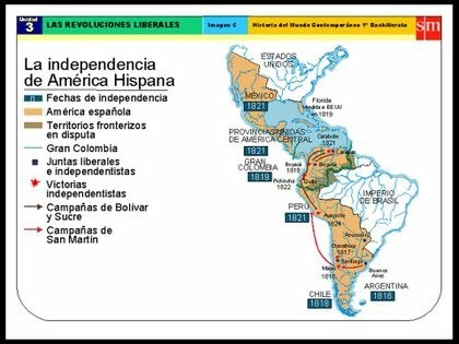 Comienzo de la emancipación de las colonias americanas