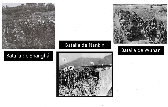 Batalla de Shangai, Nanjing y Wuhan