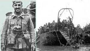 Desembarco de legionarios y regulares al mando de Franco