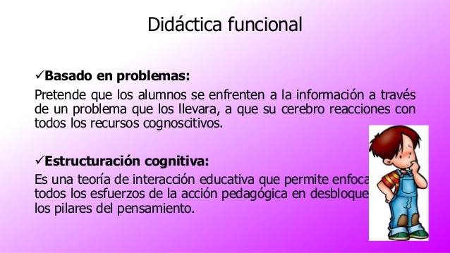 Didácticas funcionales.