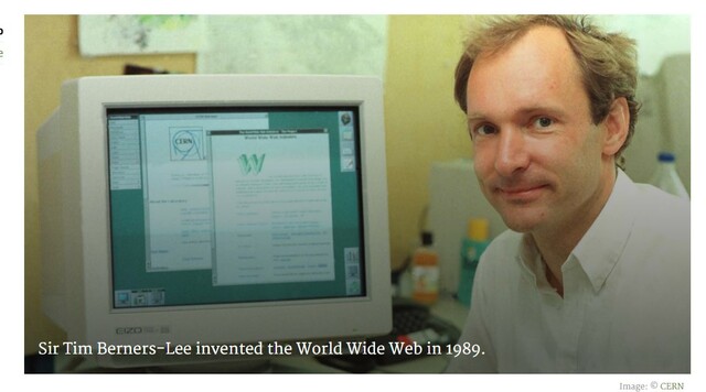 Création du World Wide Web par Tim Berners-Lee