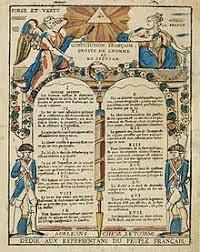 Publication of the Declaration of the Rights of Man and Citizen