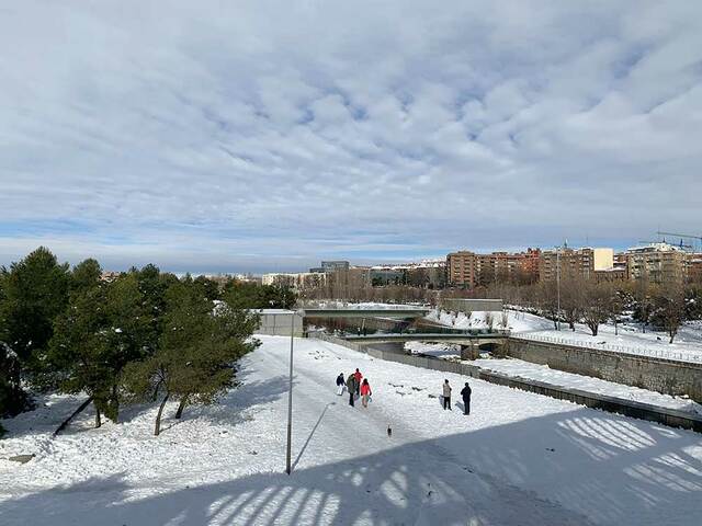 La gran nevada a Madrid