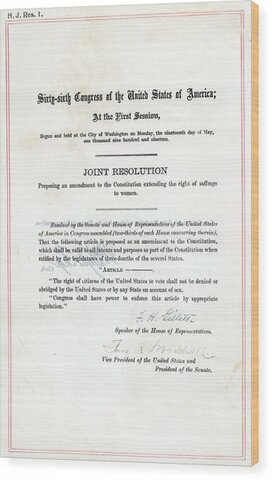 Nineteenth Amendment passed