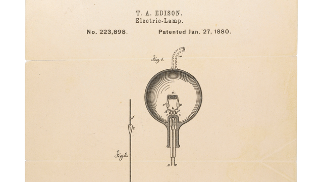 Edison Patents His Lightbulb