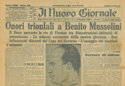 Mussolini diventa il capo del governo
