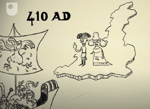 The romans leave Britain