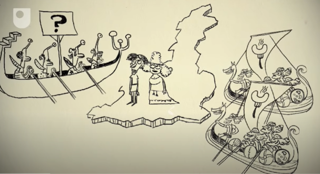 Arriving of Saxons, Jutes and Angles