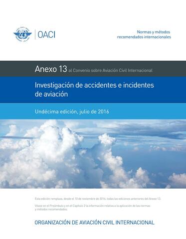 Manual sobre  políticas y procedimientos de investigación de accidentes e  incidentes (Doc 9962)
