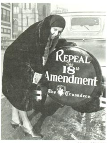 1933 - 21st Amendment - Repeal 18th amendment