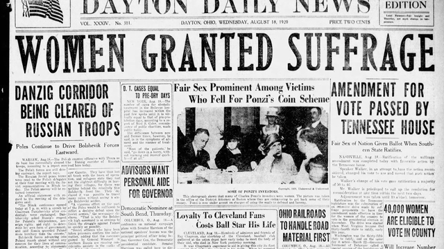 Ratification of the 19th Amendment