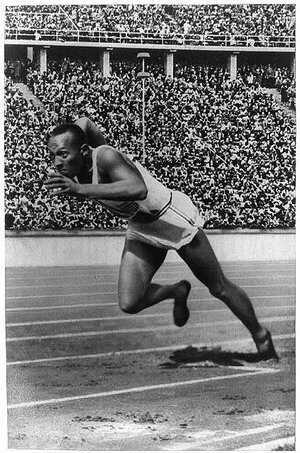 Jesse Owens Wins 4 Gold Medals During the Olympic Games in Berlin, Germany