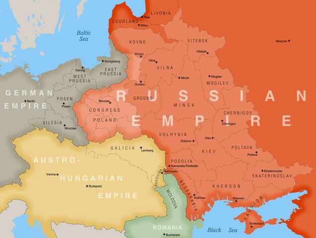 Poland comes under the control of Russia.