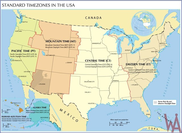Standardized time zones are created