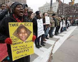 Death of Tamir Rice, a black teenager of 12 year old, in Cleveland