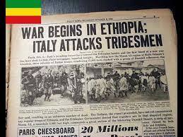 Mussolini invades Ethiopia