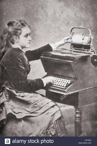 Maquina de escribir sholes & glidden